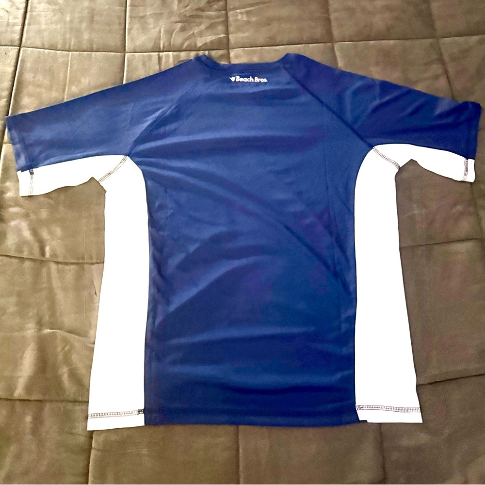 Beach Bros Rash Guard with UPF 50+ Navy Blue Swim Shirt - Picture 6 of 6